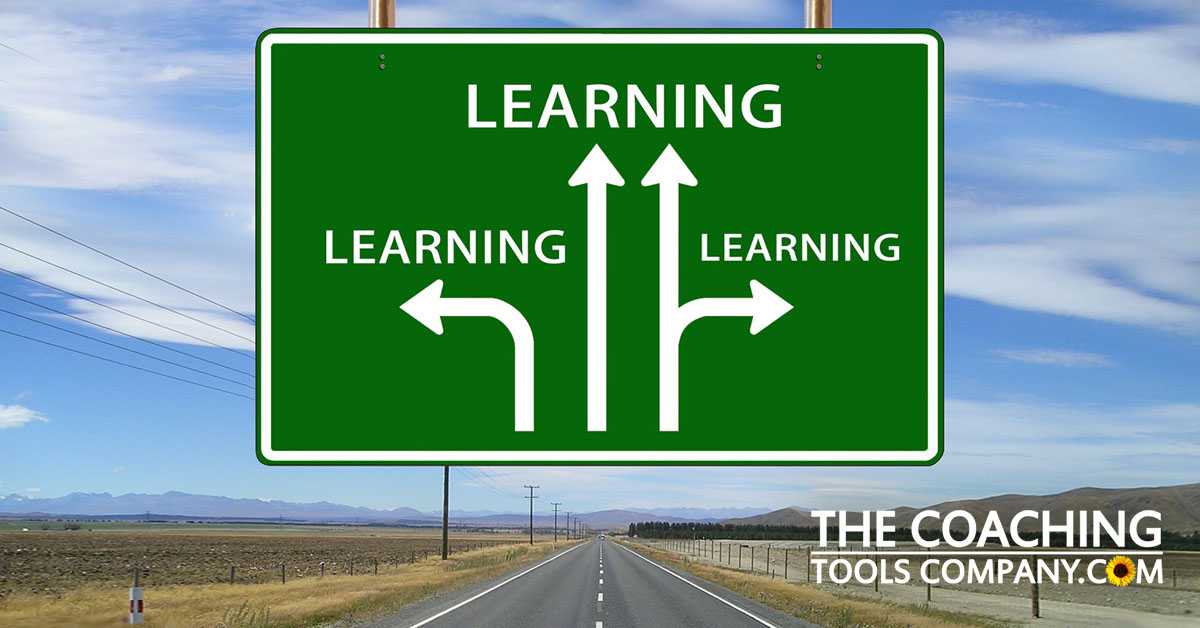 Road Sign with Life Lessons Learning in All Directions