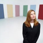 career coaching exercises image - woman pondering which door to go through