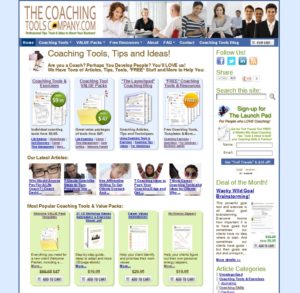 Coaching Tools Company Home Page Screenshot