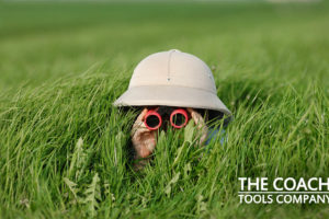 How to Know if Your Client is Serious About Their Goals - Child looking through in Binoculars!