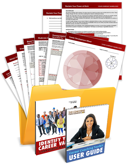 Career Coaching Toolkit with 9 Career Coaching Tools and User Guide