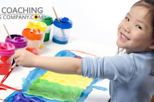 Child with Colourful Paints