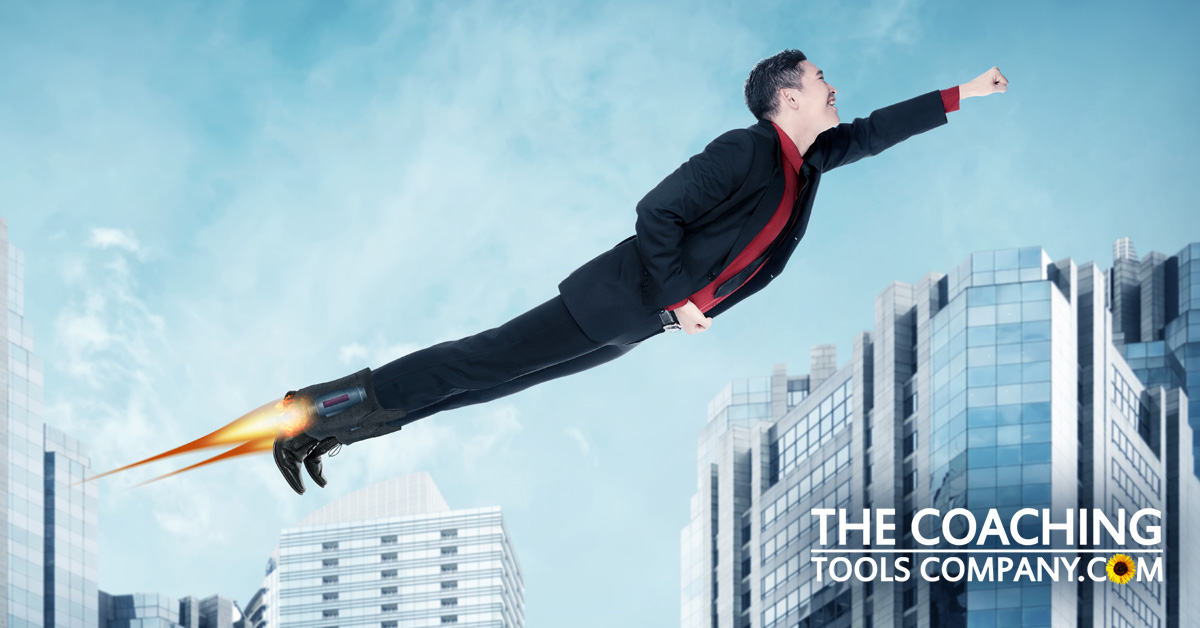 Client rushing to new career with rocket shoes