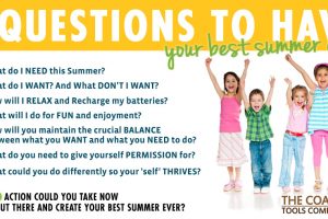 The Coaching Tools Company - 7 Qs To Have Your Best Summer Ever Graphic