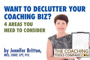 Woman holding clipboard for Jennifer Britton Article on Decluttering