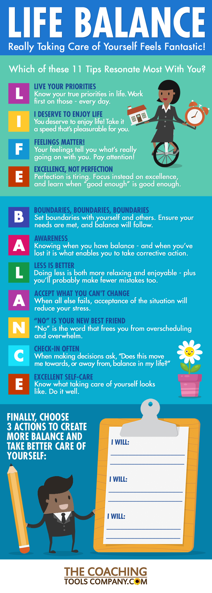 Life Balance Infographic