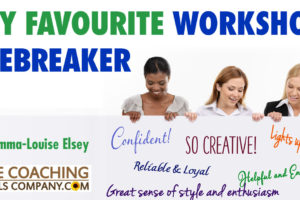 Best Workshop Icebreakers - My Favourite with 3 women looking at large board