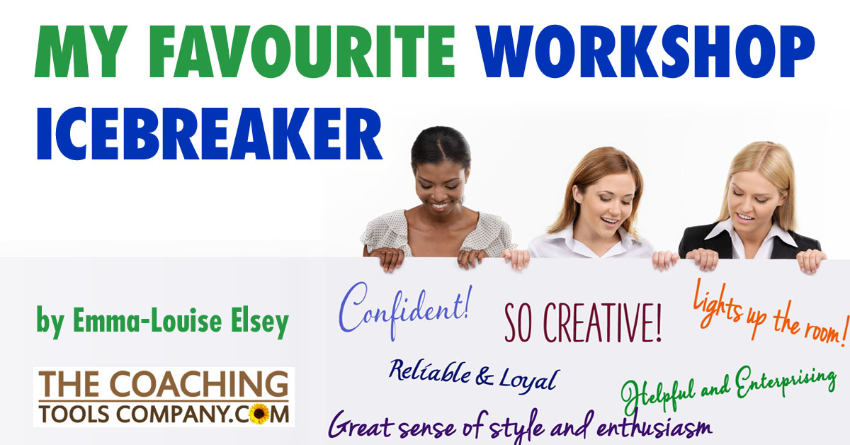 Best Workshop Icebreakers - My Favourite with 3 women looking at large board