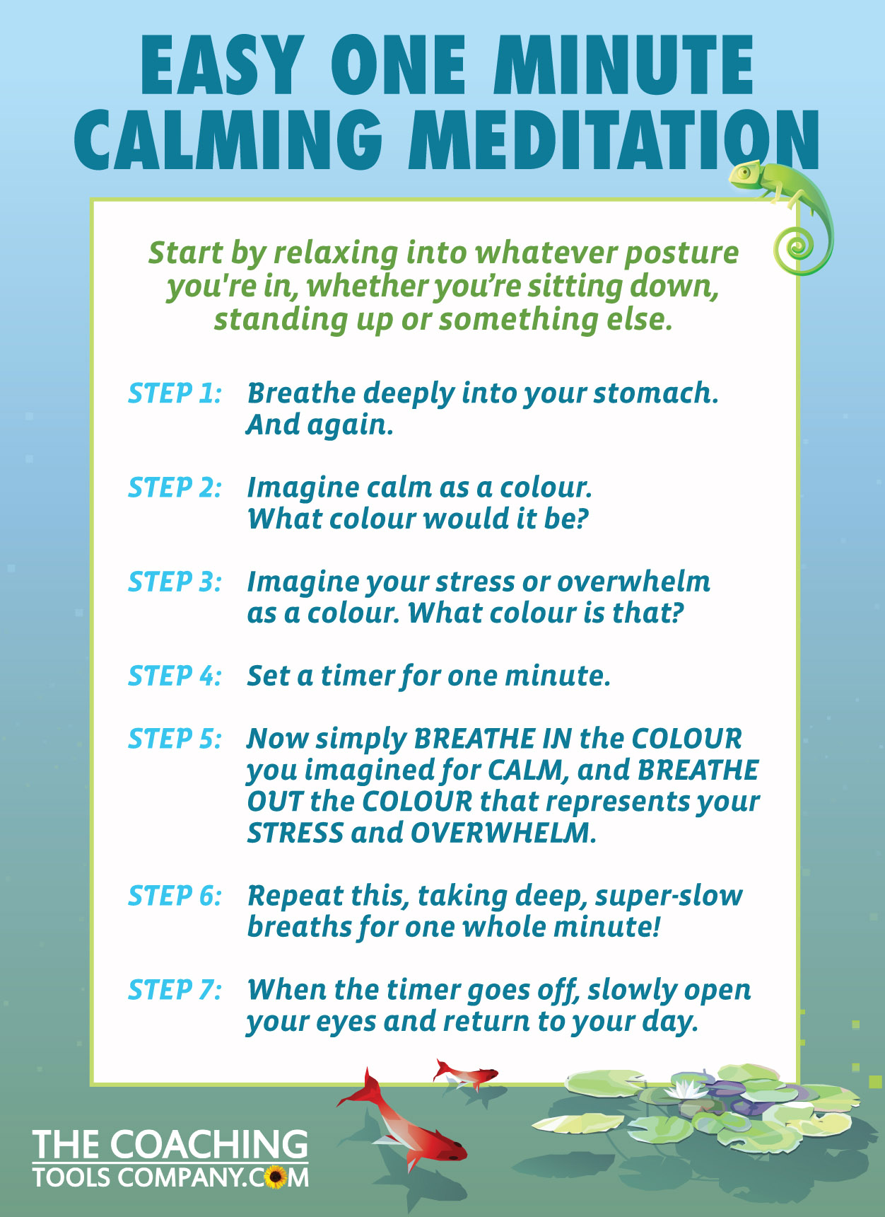 1 Minute Meditation Beautiful Graphic