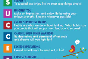 Succeed in Life Infographic Image with12 Tips!
