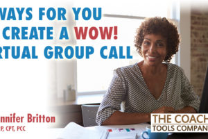 Coach at Computer Creating a Wow Group Call!