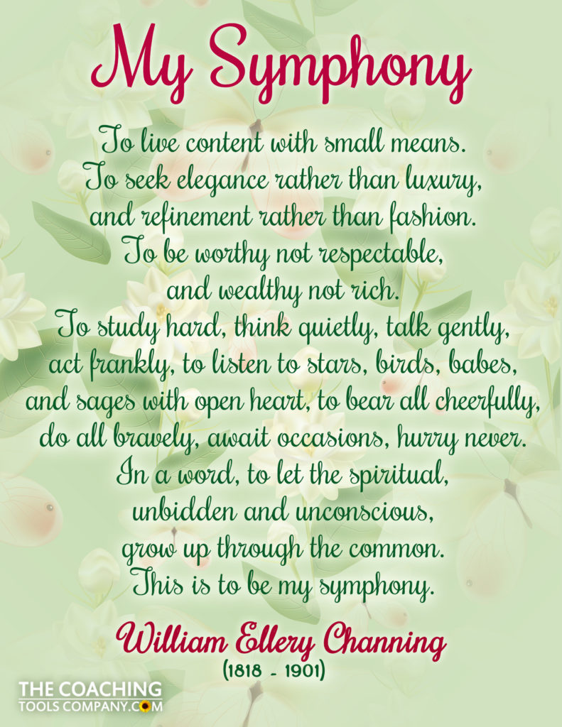 My Symphony by William Ellery Channing