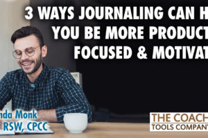 Coach at Desk Journaling for Productivity Focus and Motivation