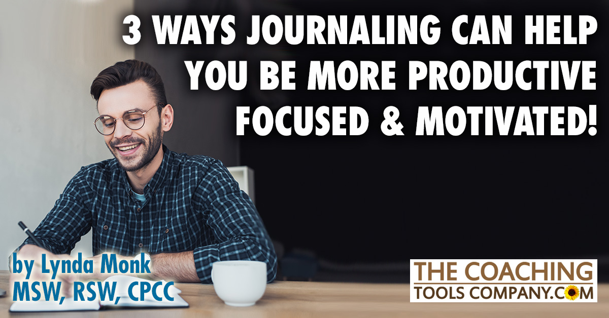 Coach at Desk Journaling for Productivity Focus and Motivation