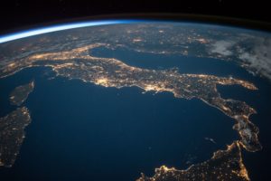Image of Italy taken from space