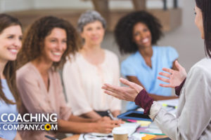 Coach Delivering Group Coaching to Clients