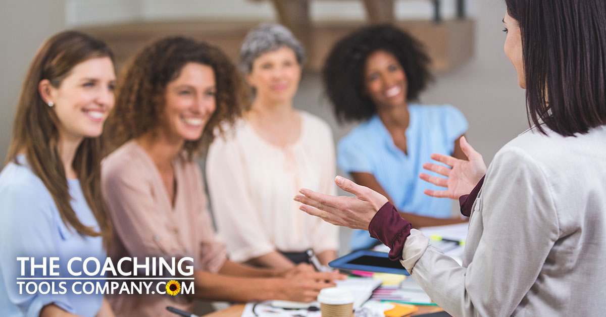 Coach Delivering Group Coaching to Clients