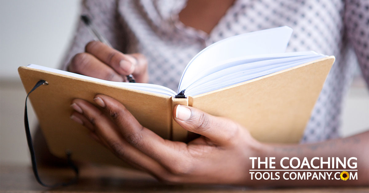 Client journaling for self-care