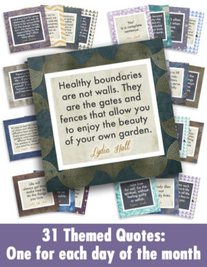 31 Balance & Self-Care Quotes fanned out