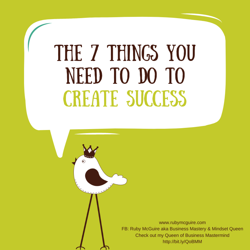 Bird Tweeting on green background 7 Things to Create Success