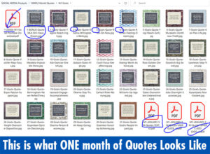 One Month of the Quotes Unzipped