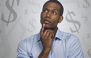 Coach thinking about Money