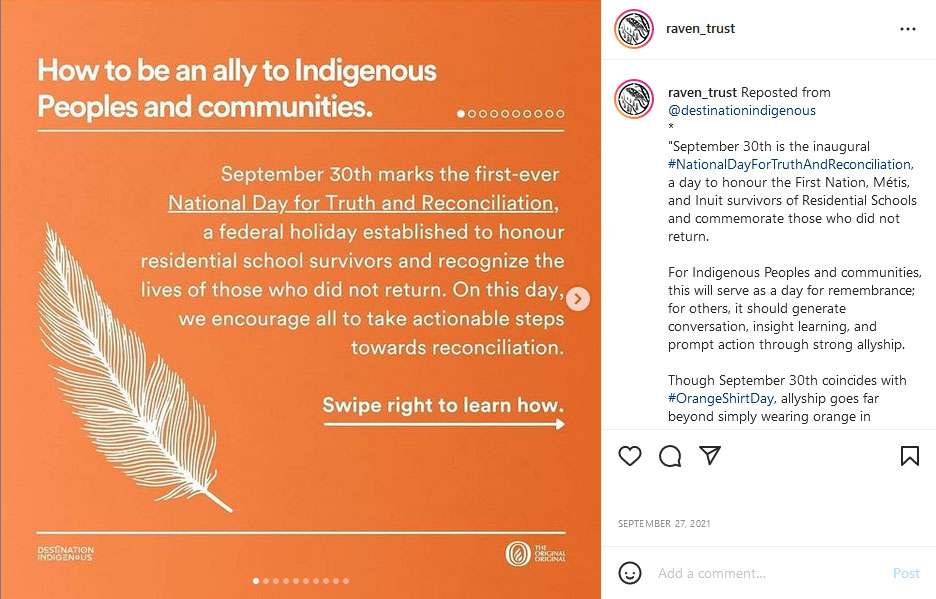 RAVEN Trust Indigenous Ally