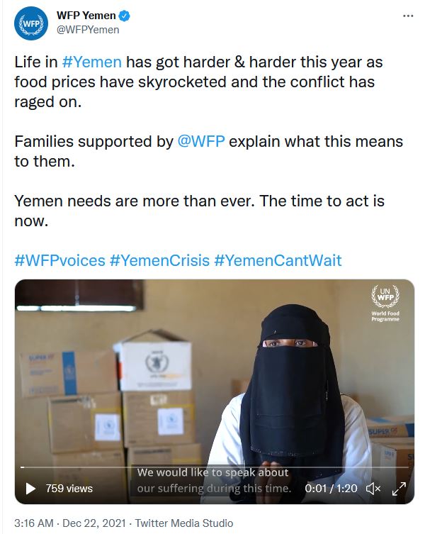 Yemen Twitter Post and Link