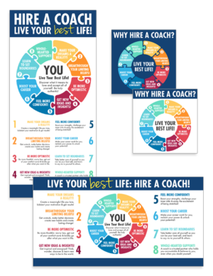 Live Your Best Life Social Media Graphics Set for Coaches