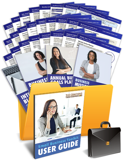 Small Business Coaching Tools Worksheets Templates Forms in a Toolkit