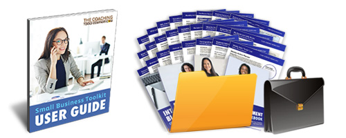 Small Business Toolkit Image with Briefcase and User Guide